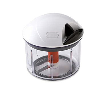 Fissler Finecut / Fruit and vegetable cutter, manual multi-chopper, universal kitchen cutter, onion cutter with pull mechanism (mixing, spinning, storing), white on sale